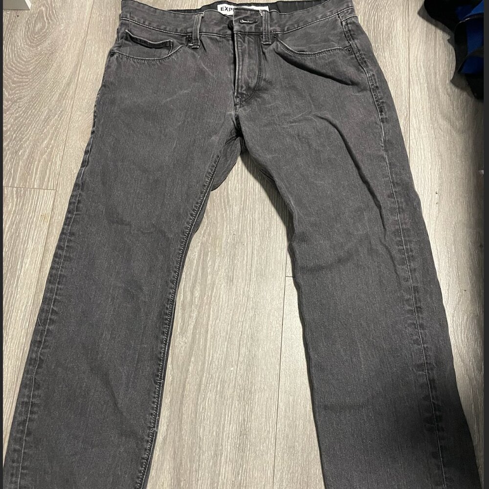 Worn Black Jeans